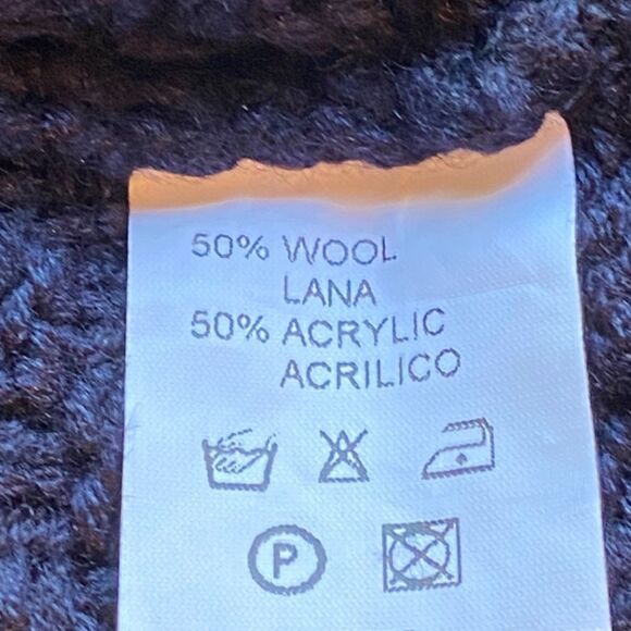 0329 Vintage Dino Valiano 80’s Navy Sweater Knit Buttons and Trim Size 14 - Picture 9 of 10